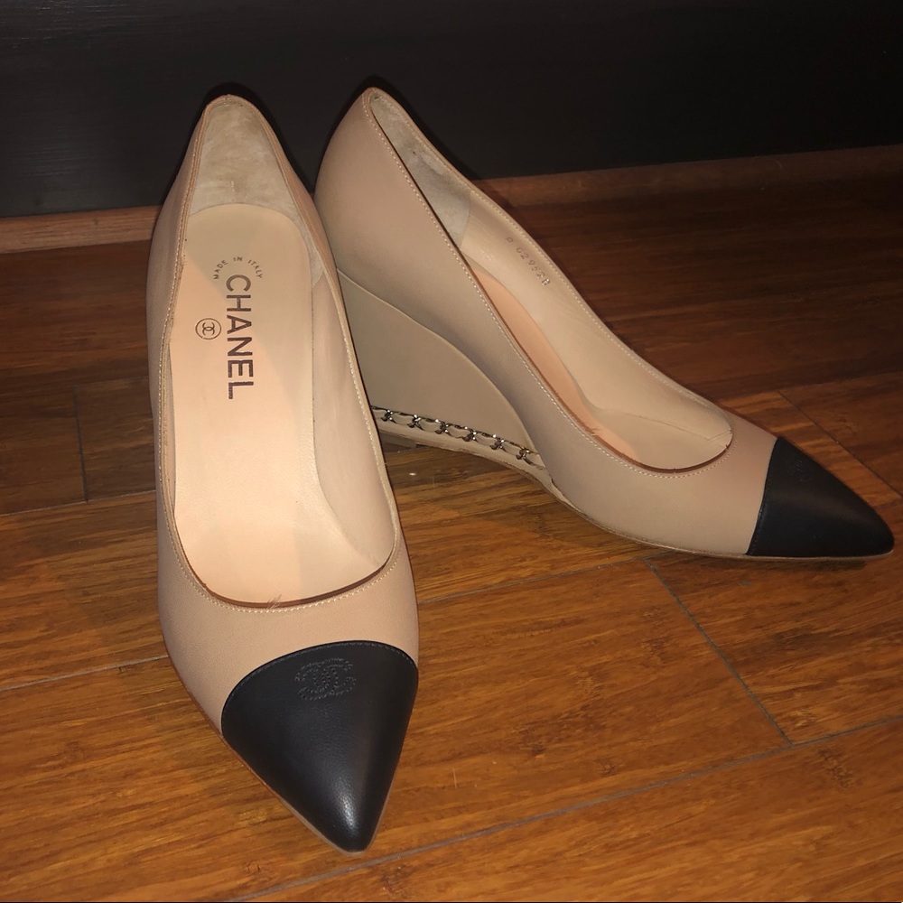 Chanel wedge heels